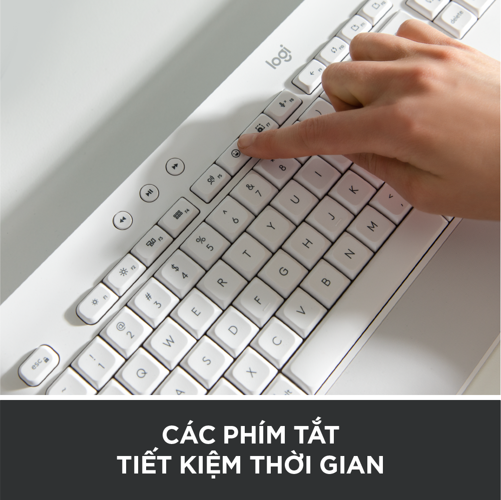 Combo Bàn phím Logitech K650 & Chuột Logitech M650 - Bluetooth, USB Bolt