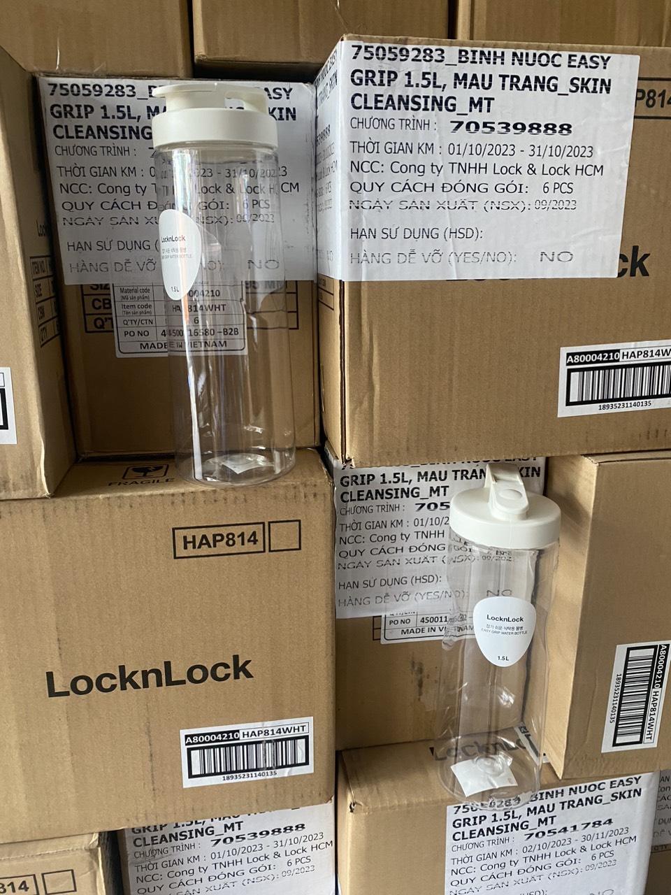 Bình Đựng Nước Tròn Lock&Lock [1.5L]