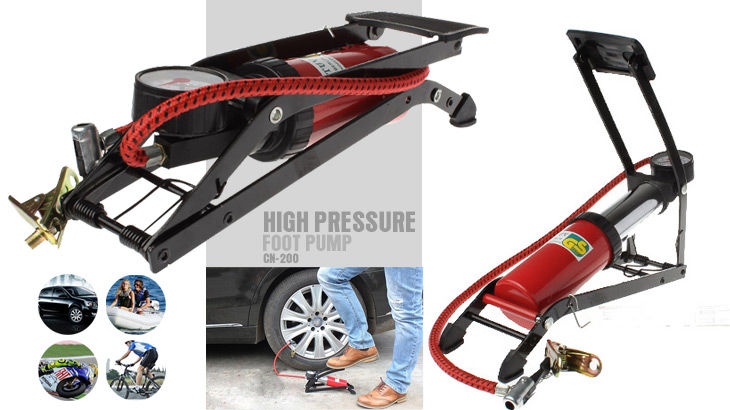 Bơm hơi dùng chân High Pressure Foot Pump (Lớn)