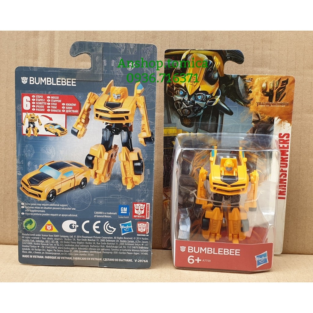 Đồ chơi rô bốt đồ chơi trẻ em▥  Robot biến hình Transformers - Hasbro Bumblebee size Mini