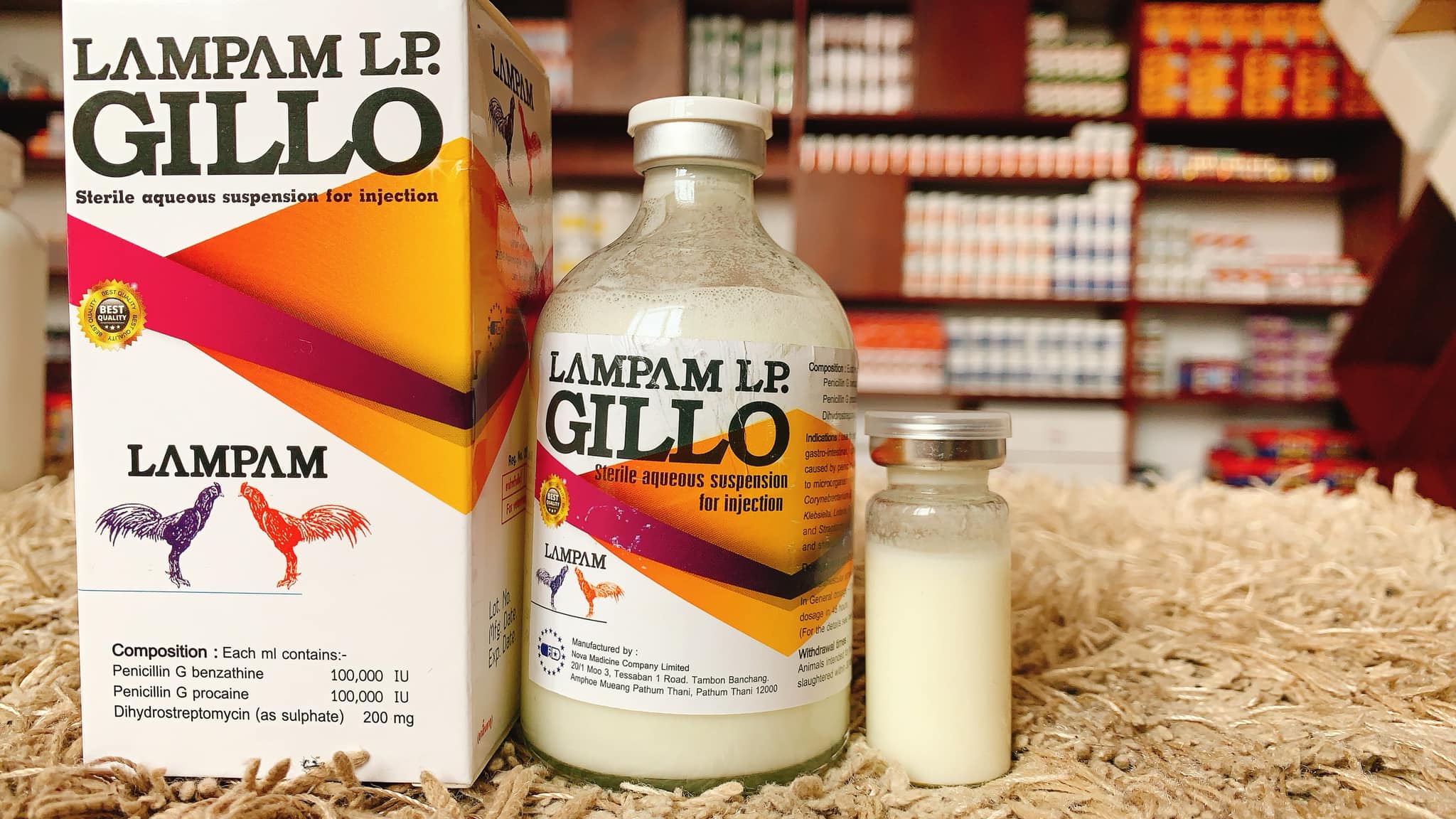GILLO LAMPAM TRI BÊNH CHO GÀ ĐÁ CHAI 20ML