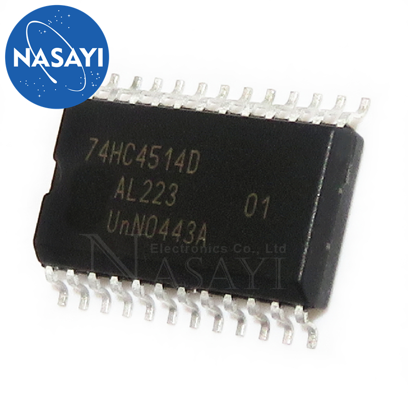 5pcs 74hc4514d 74hc4514 sop-24-7.2mm