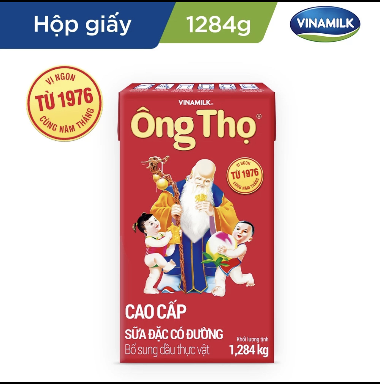Sữa đặc Ông Thọ đỏ - Hộp giấy 1284g