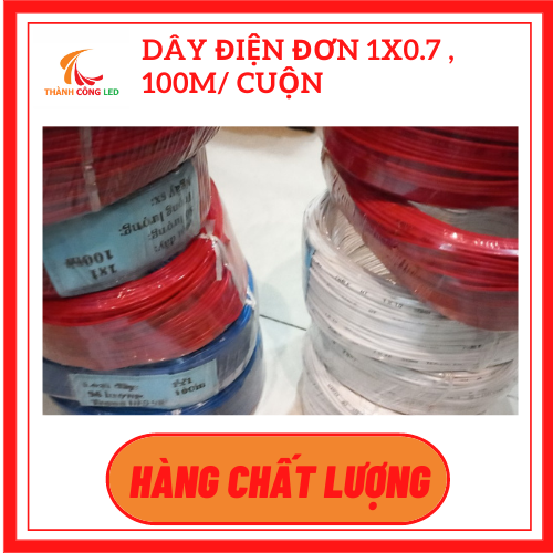 (10 mét ) DÂY ĐIỆN ĐƠN 1X0.7 , Loại 100M/ CUỘN