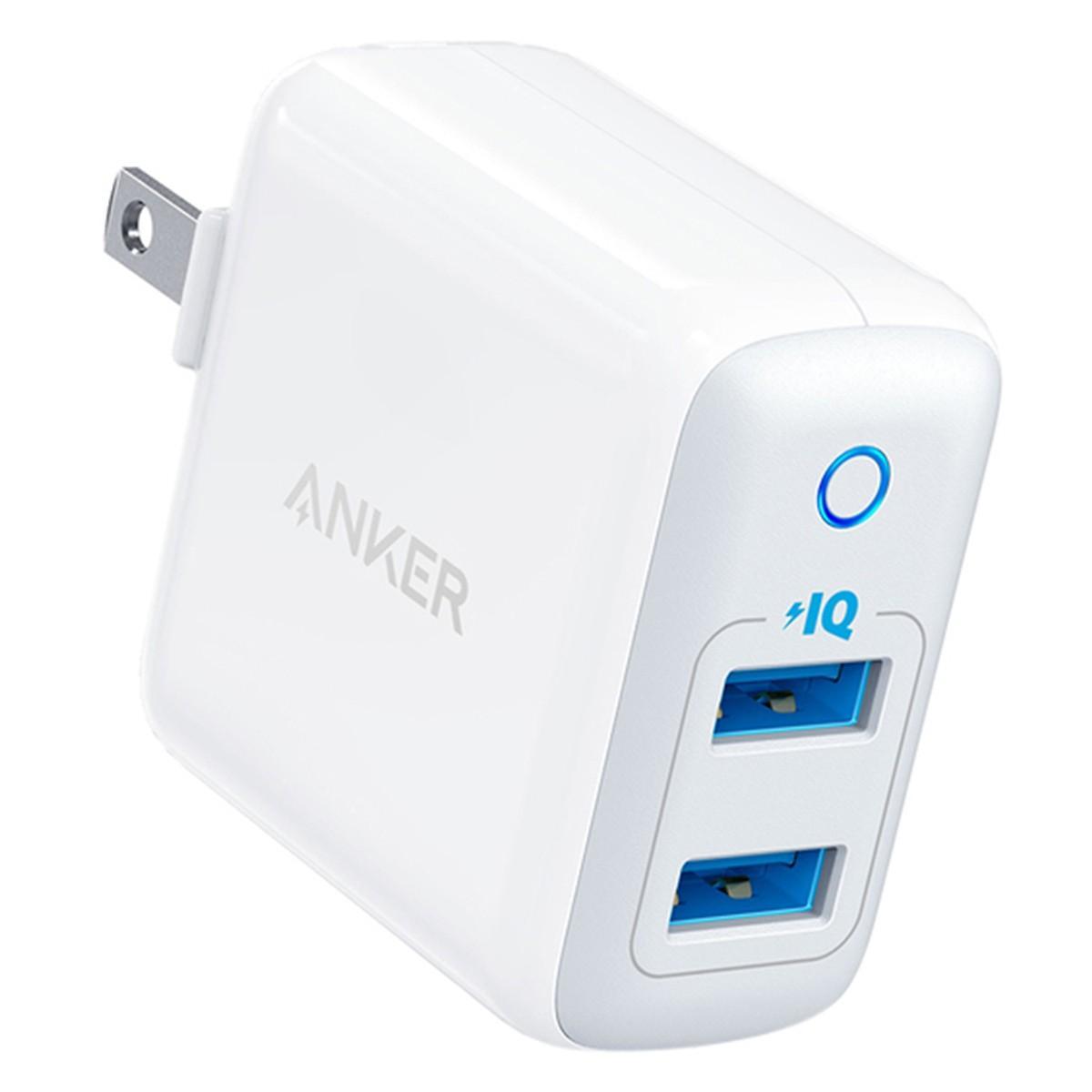 [HCM]Adapter Sạc 2 Cổng Anker PowerPort II 24W