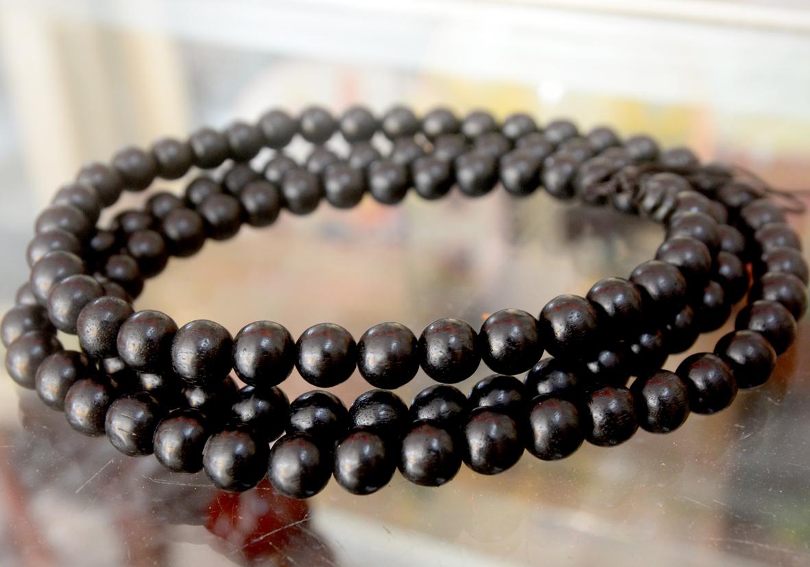 Dây chuỗi gỗ mun đen 108 hạt-Nhiều cỡ ly