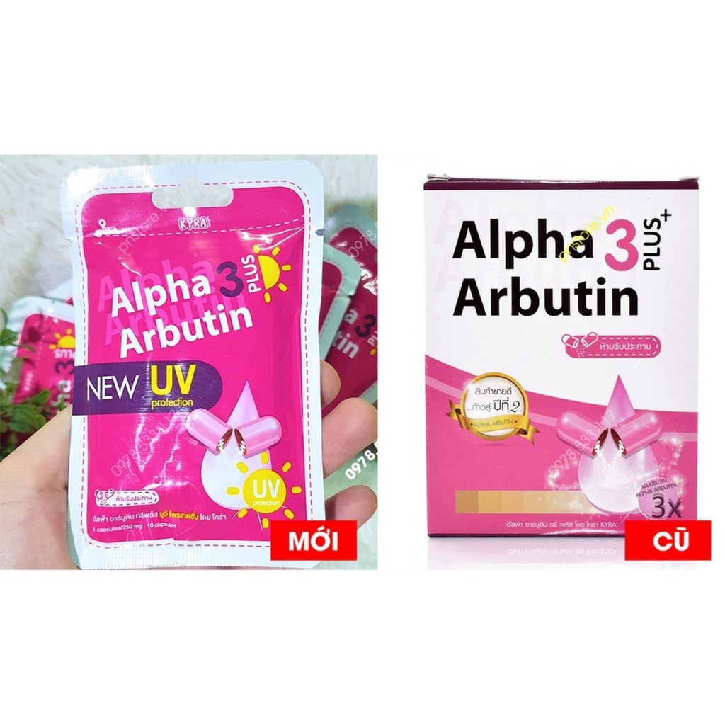Kích trắng Alpha Arbutin 3 plus uv Thái Lan