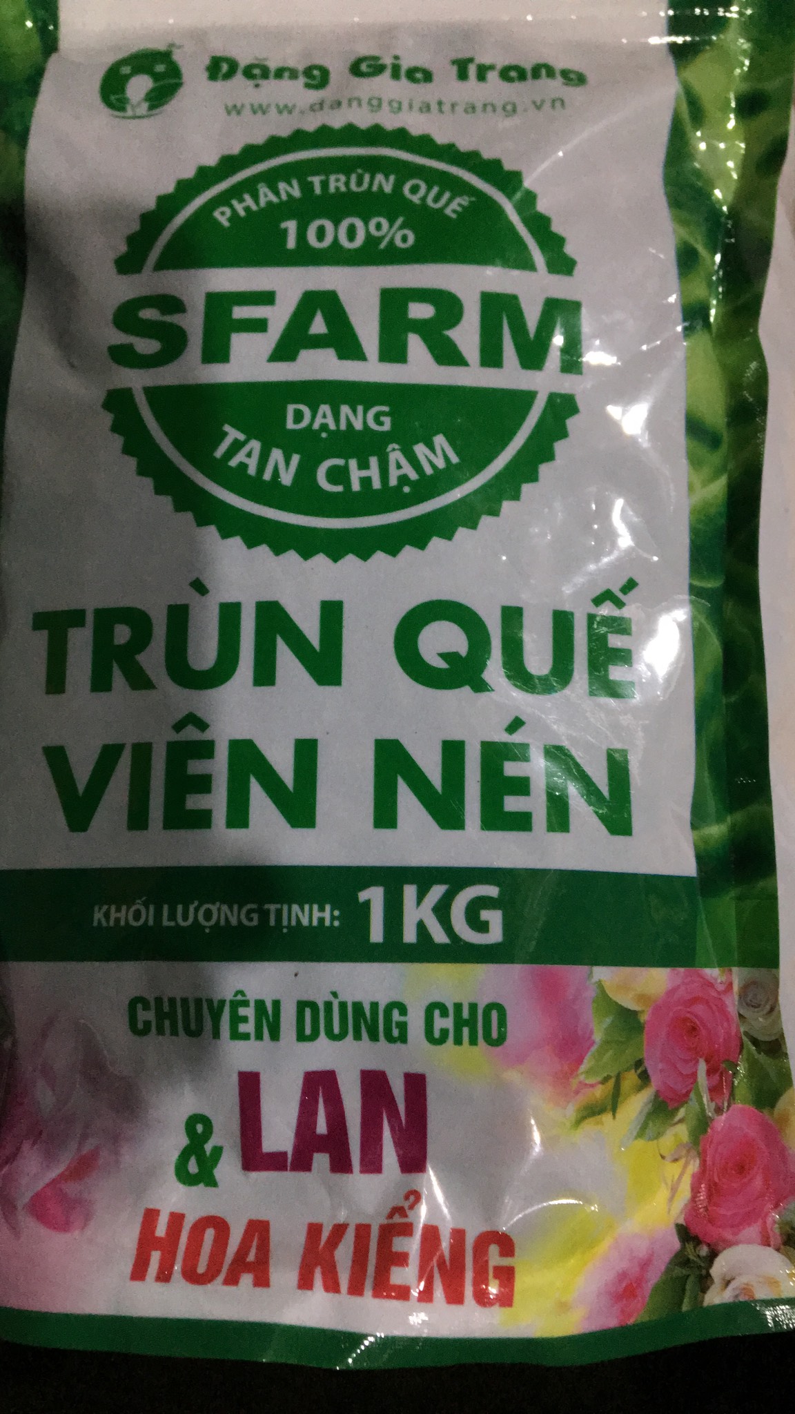 PHÂN TRÙN QUẾ SFARM VIÊN NÉN 1KG