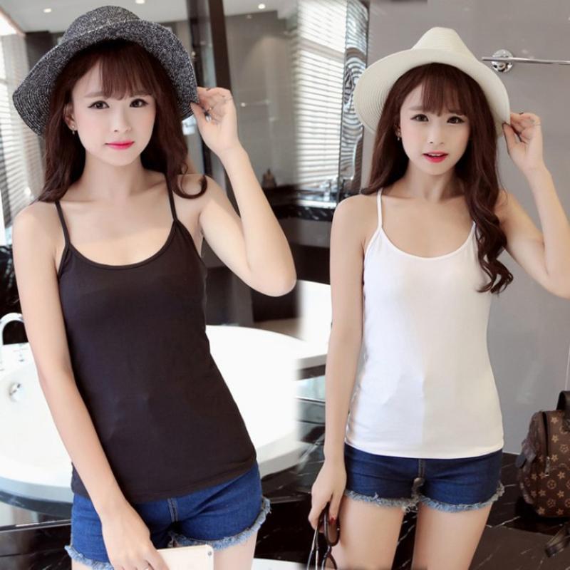 Áo thun 2 dây ngắn gợi cảm dễ thương
