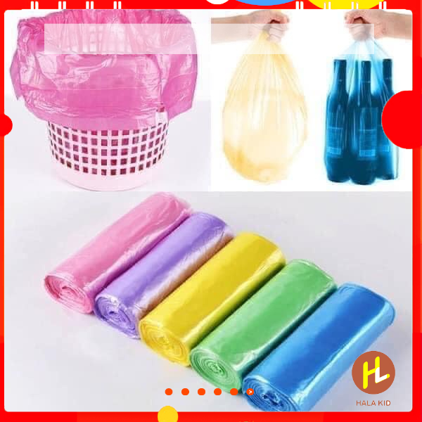 SÉT 5 CUỘN TÚI RÁC TỰ PHÂN HUỶ(Kích thước 45*50cm)