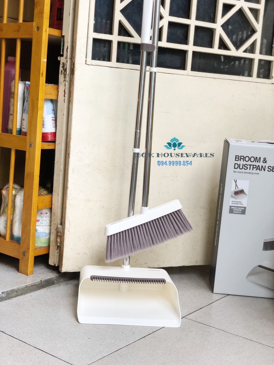 [HCM]Bộ chổi và ki quét nhà Lock&Lock ETM465