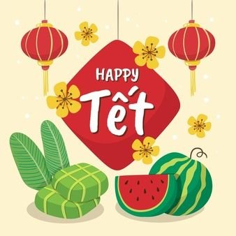 Combo 10 tem decal tết độc đáo 10x10cm