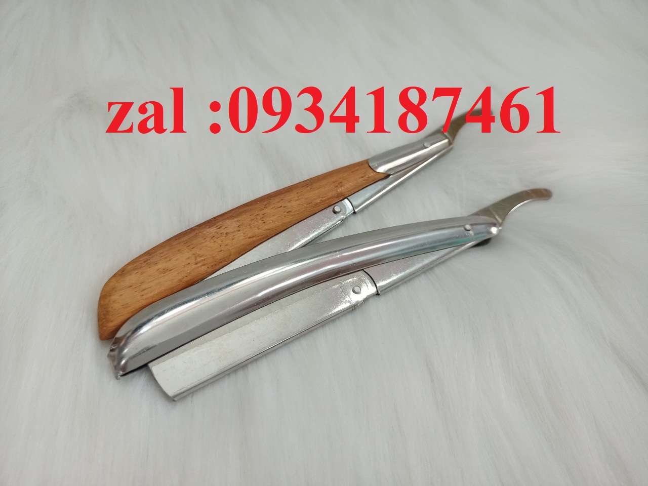 Dao cạo mặt, tỉa lông mày cán gỗ / cán inox