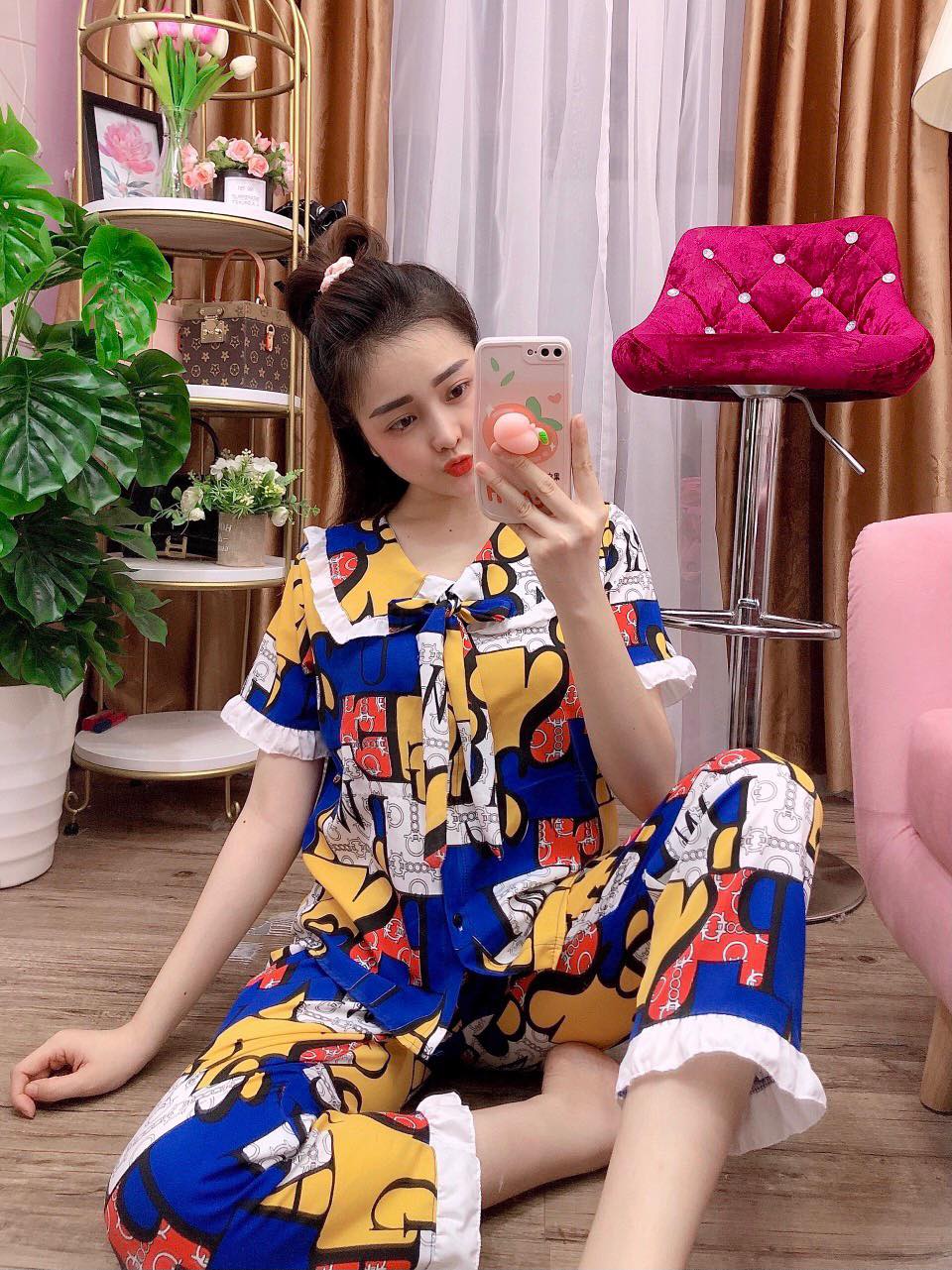 Đồ Bộ Mặc Nhà Kate Lụa Lập Thể