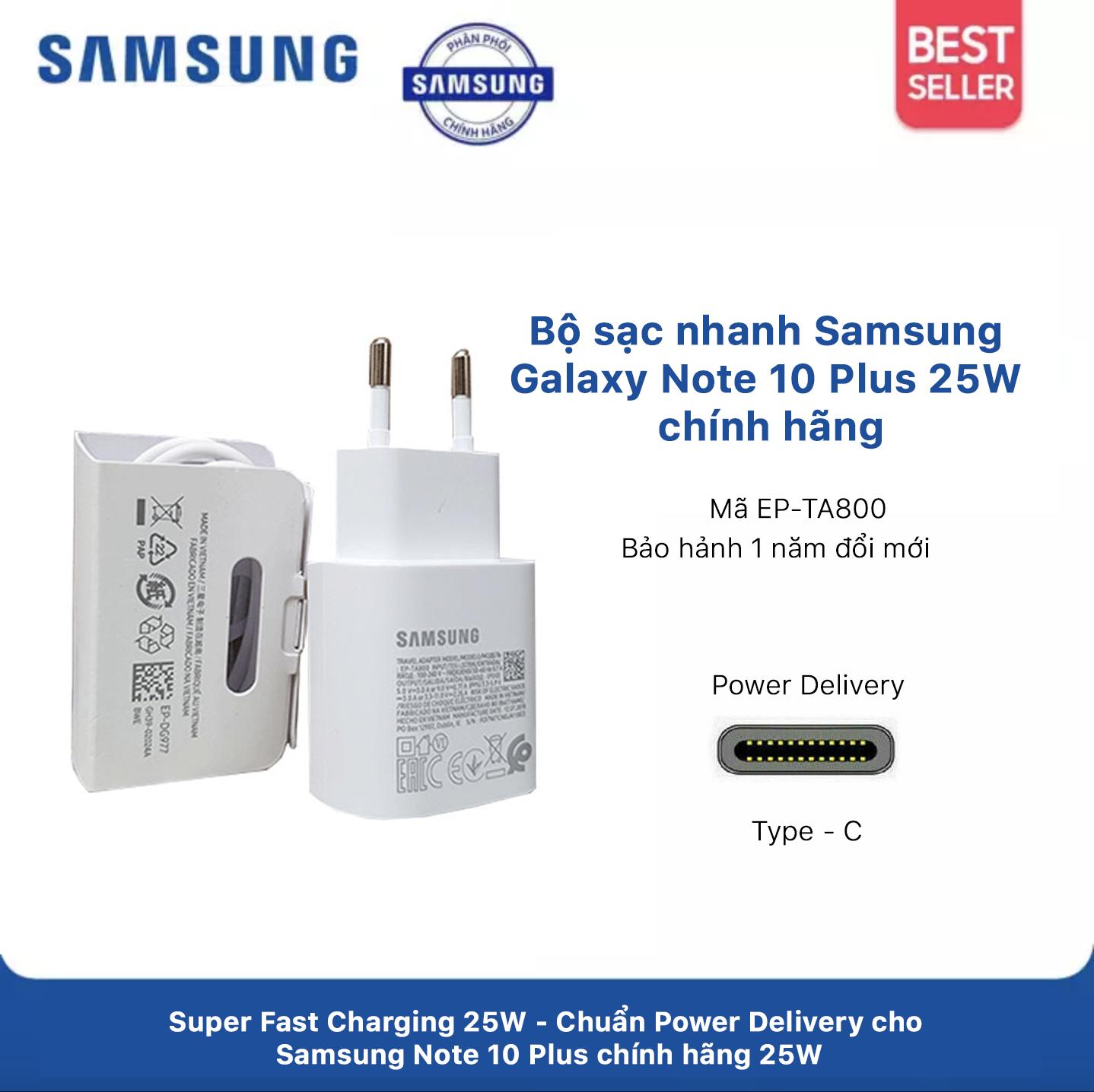 Bộ sạc nhanh Samsung Galaxy Note 10 Plus 25W
