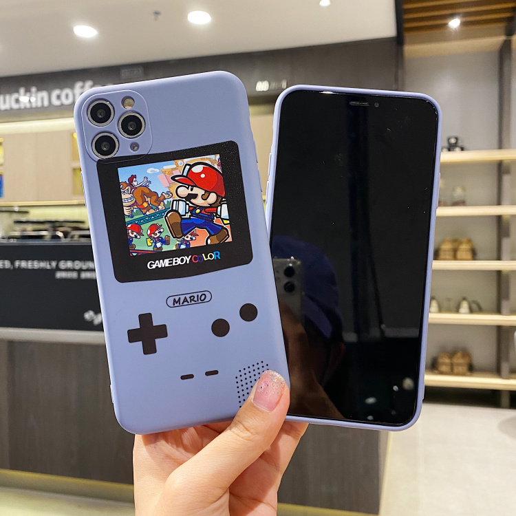 Ốp Lưng Silicon Màu Bảo Vệ CAMERA Super Mario