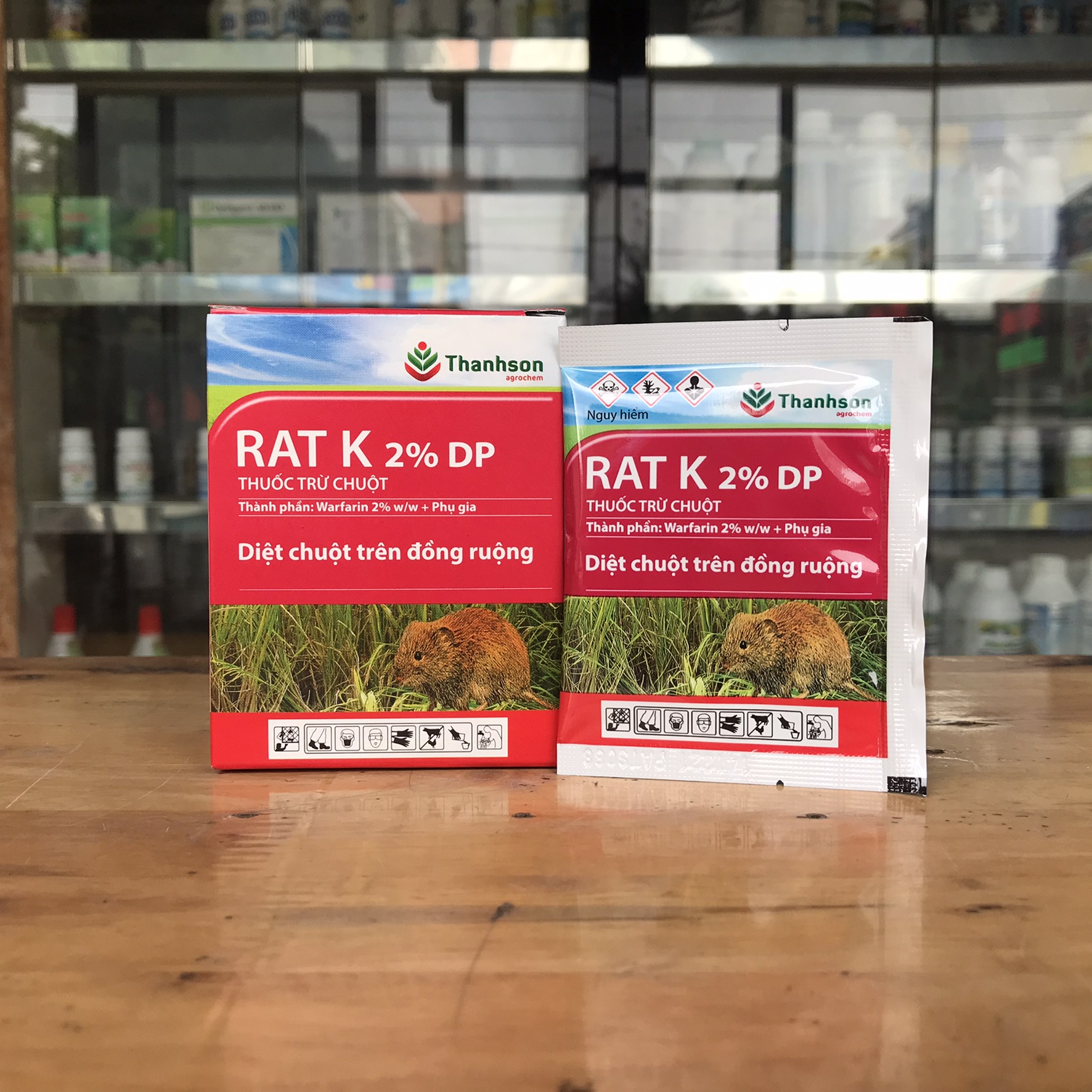 Thuốc diệt chuột Rat K 2% DP (gói 10g)