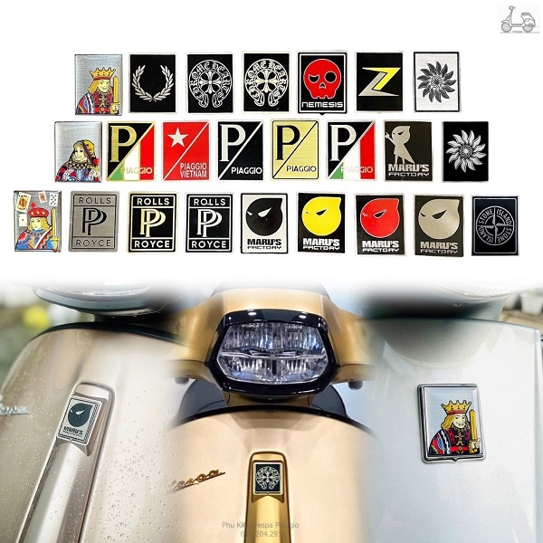 Logo Vespa aluminum