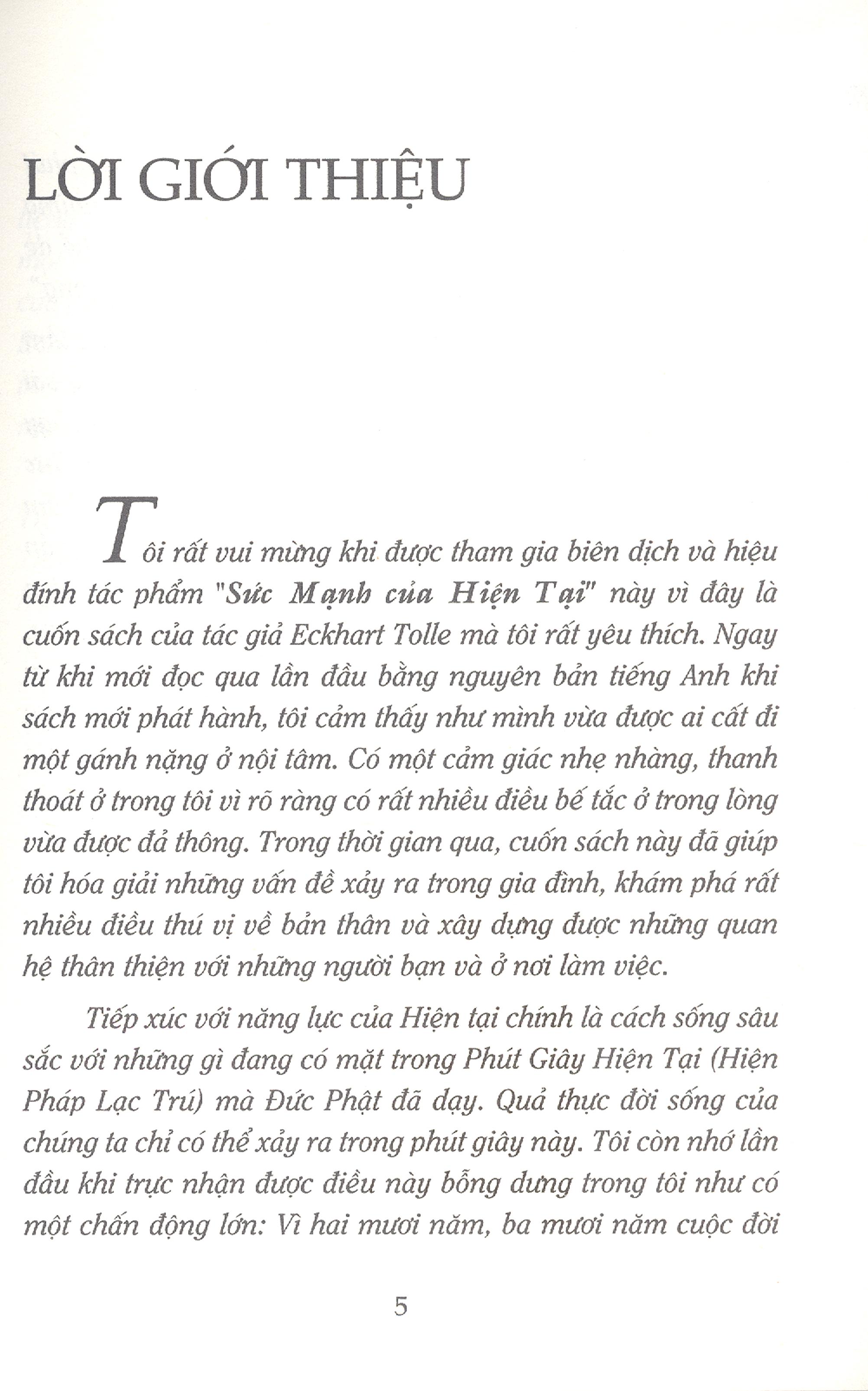 Sức Mạnh Của Hiện Tại