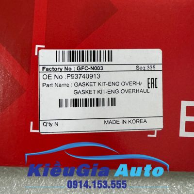 Gioăng đại tu Daewoo Matiz 2 93740913