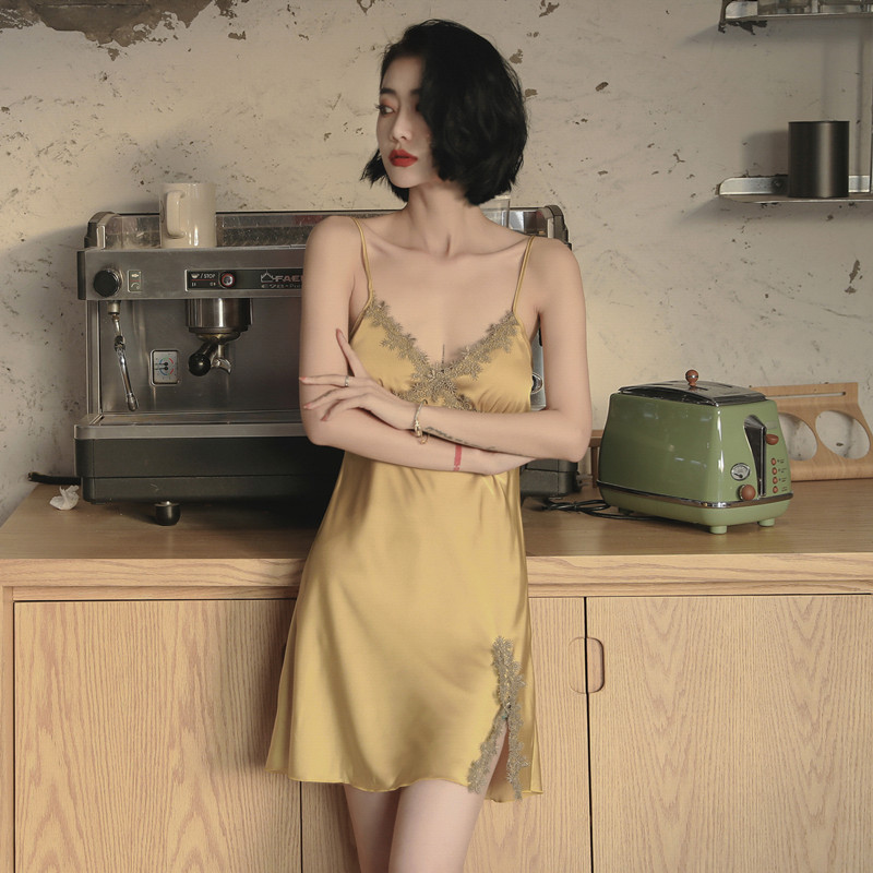 [MIỄN SHIP] Váy ngủ, đầm ngủ lụa 2 dây sexy cao cấp