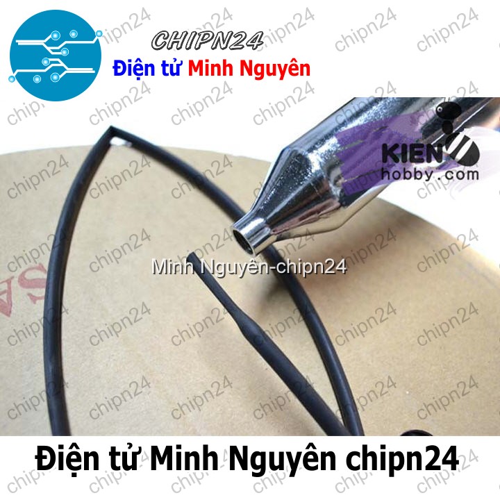 [2 mét] Dây co nhiệt 6mm Đen - HH004117