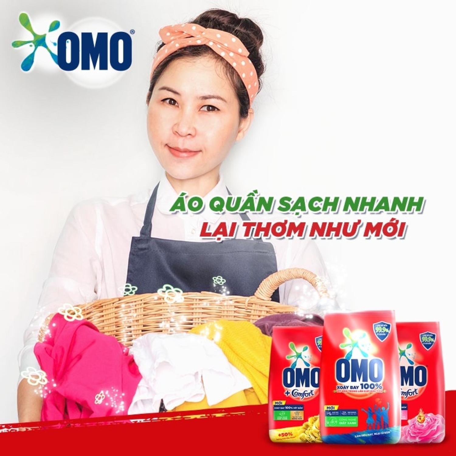 Bột giặt tay Omo siêu sạch gói lớn 4,3kg
