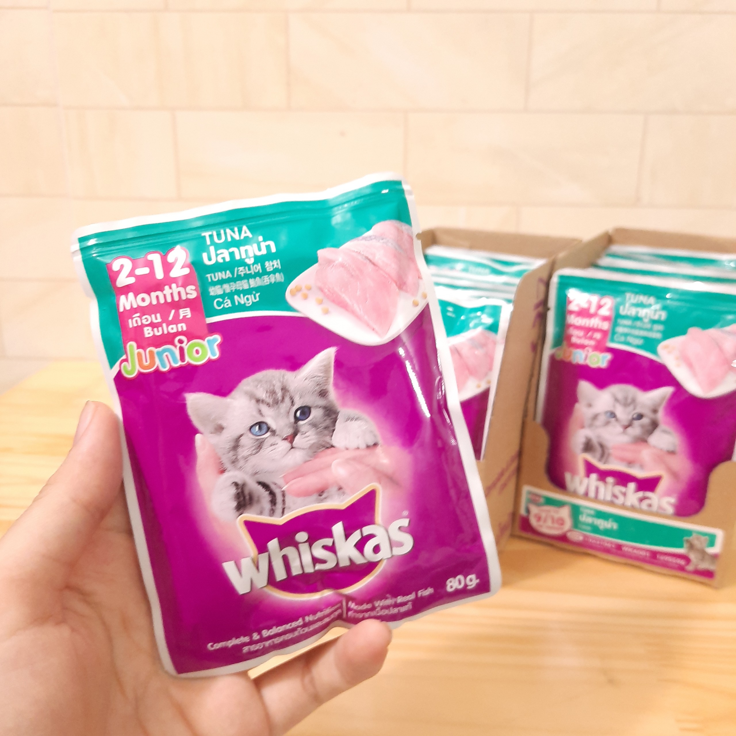 Thức Ăn Cho Mèo Con - Pate whiskas Junior 80g