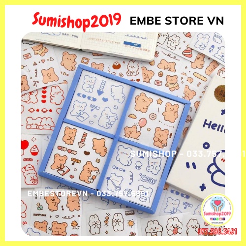 Sticker nhiệt dán bình sữa và đồ dùng cho bé (có chống nước) Sumishop2019