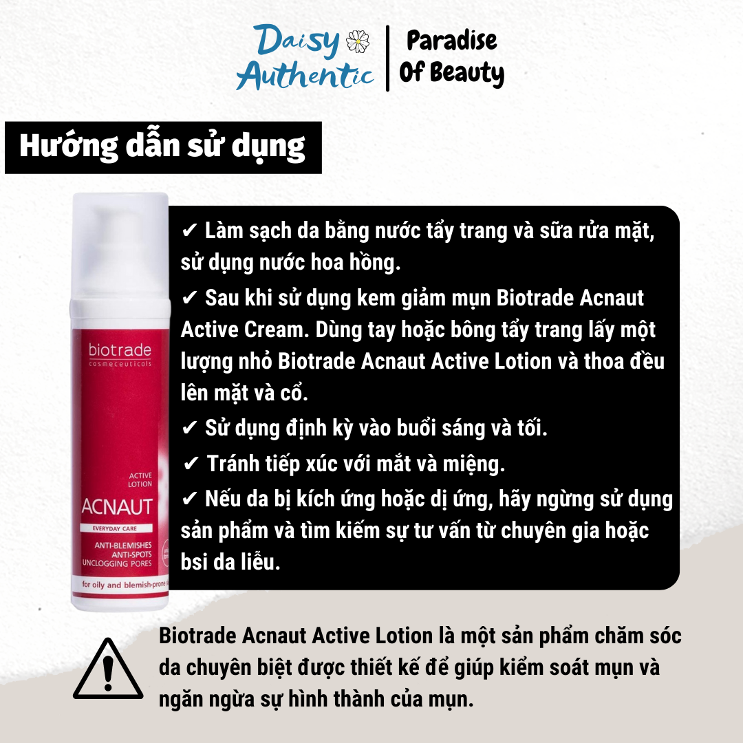 Lotion Chấm Mụn Biotrade Acnaut Active Lotion 10ml 5ml