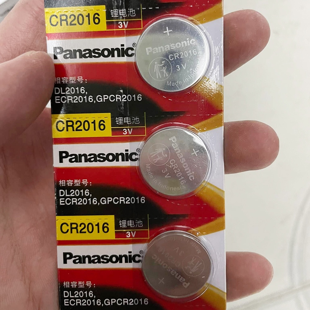 Combo 5 viên pin CR2016 Panasonic Lithium 3V chính hãng