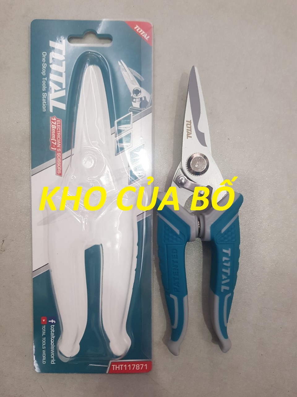 Kéo thợ điện 178mm total tht117871