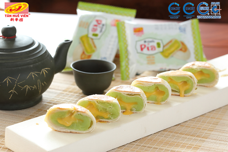 Bánh pía kim sa lá dứa 12 cái/gói