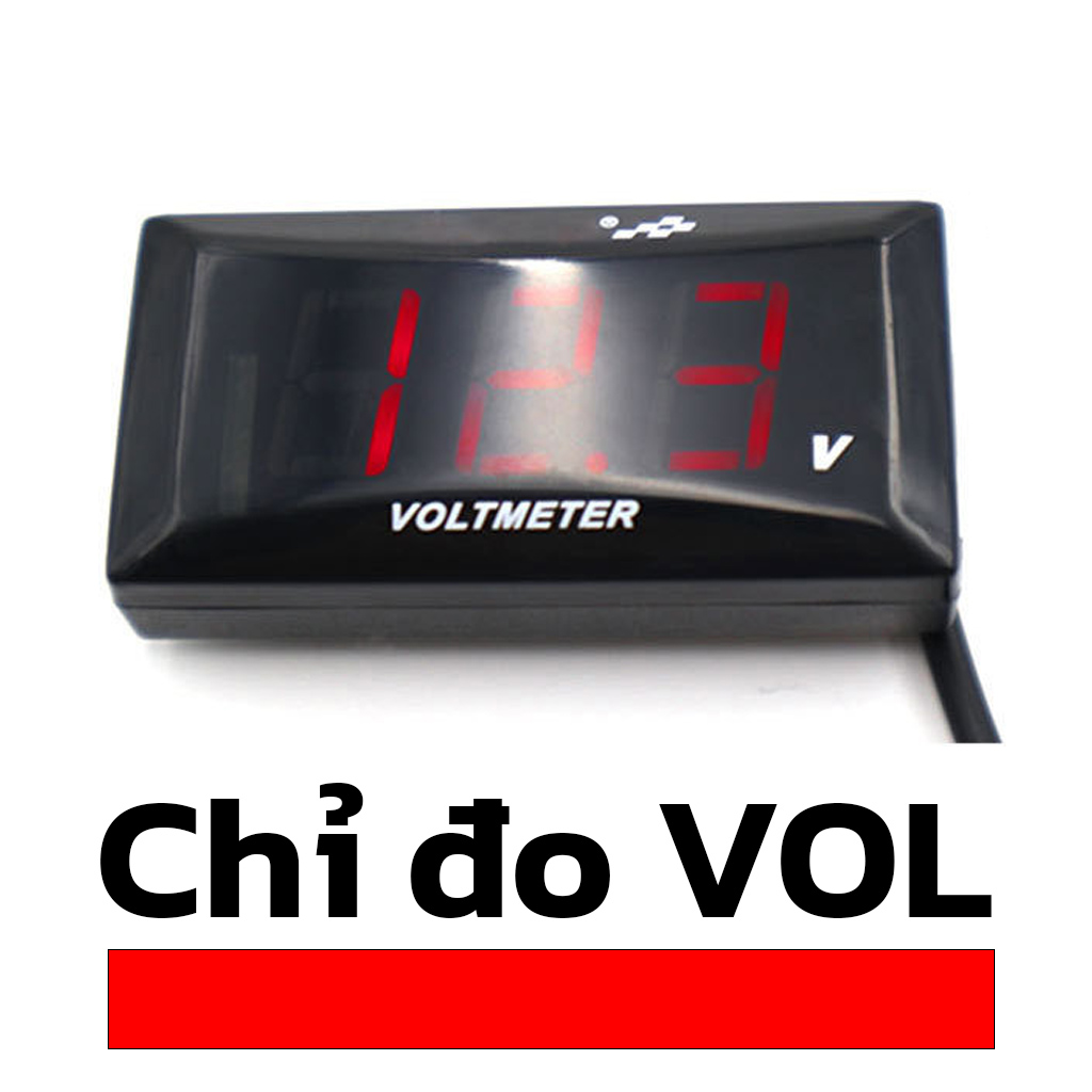[HCM]Đồng hồ LED đa năng đo vôn thời gian xe máy