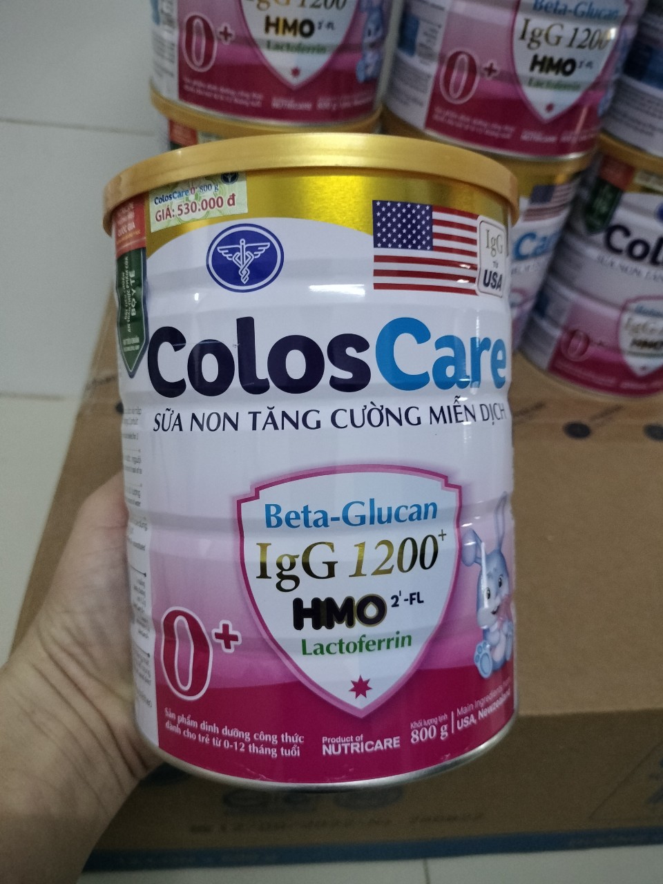 Sữa bột nutricare coloscare 0+ lon 800g