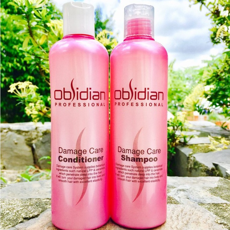 Cặp gội xả tái tạo tóc Obsidian Damage Care 300mlx2