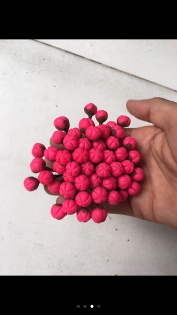 Clay Peach Buds, 1 Bundle of 50 Pieces