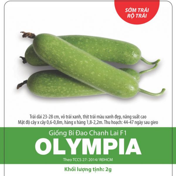 Hạt Giống Bí Đao Chanh OLYMPIA Rado (0.2gr)
