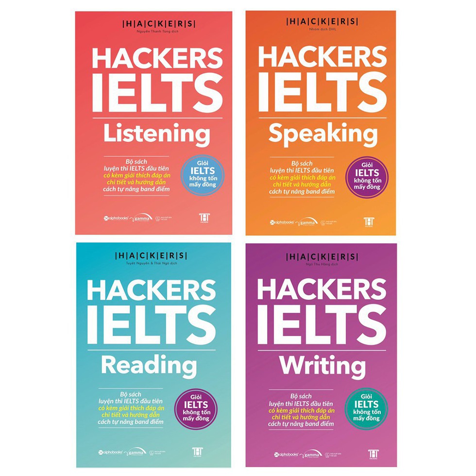 Sách - hackers ielts - combo 4 cuốn
