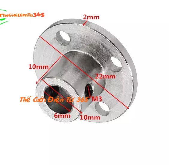 Khớp nối động cơ mặt bích trục 6mm