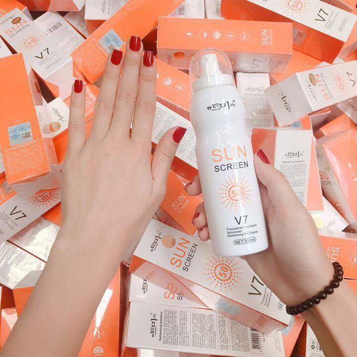 Xịt chống nắng V7 Sun Screen 200ml