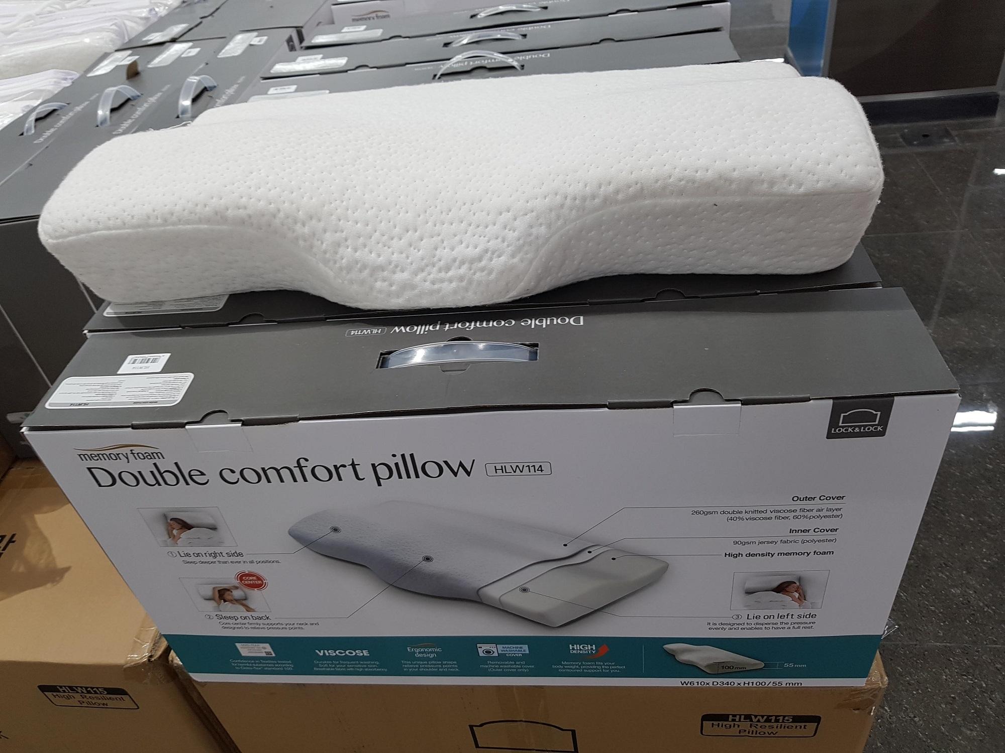 Gối Memory foam 50D Hình chữ nhật Lock&Lock Trắng HLW114