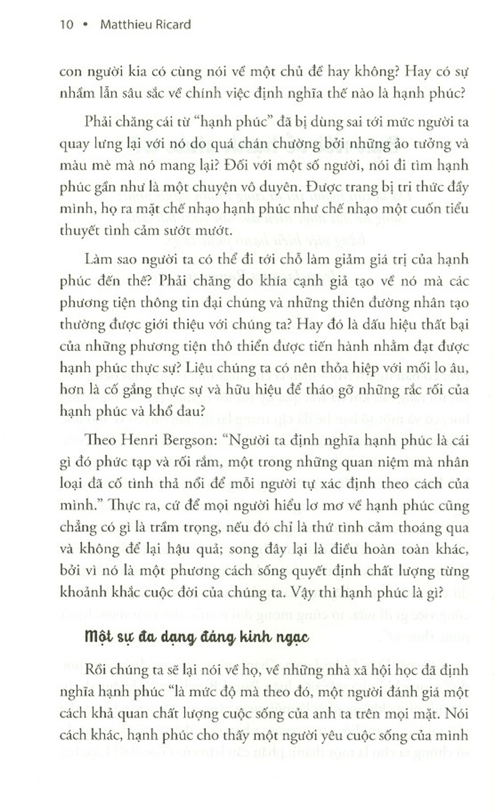 Bàn Về Hạnh Phúc