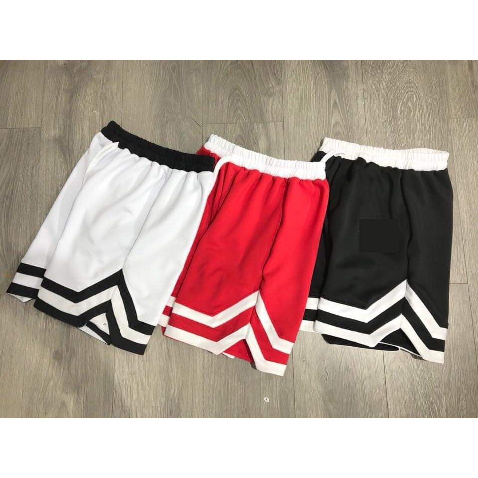 [HCM]Quần Short Double V - Quần Short 2V (Đen/Đỏ/Xám/Trắng)