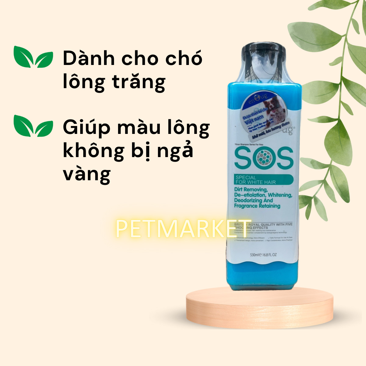 SỮA TẮM SOS CHO THÚ CƯNG CHAI 530ML