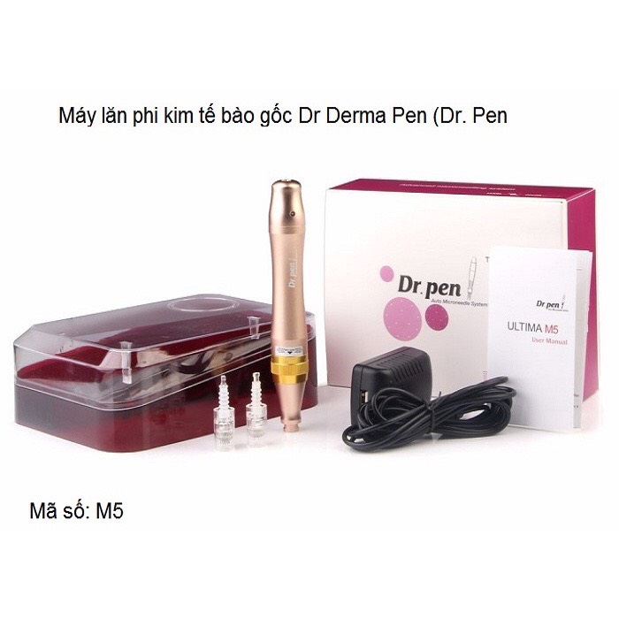 [SPA] Máy phi kim vàng DR PEN M5 tích điện cấy tảo, cấy phấn,  cấy dưỡng chất dùng cho spa, thẩm mỹ viện