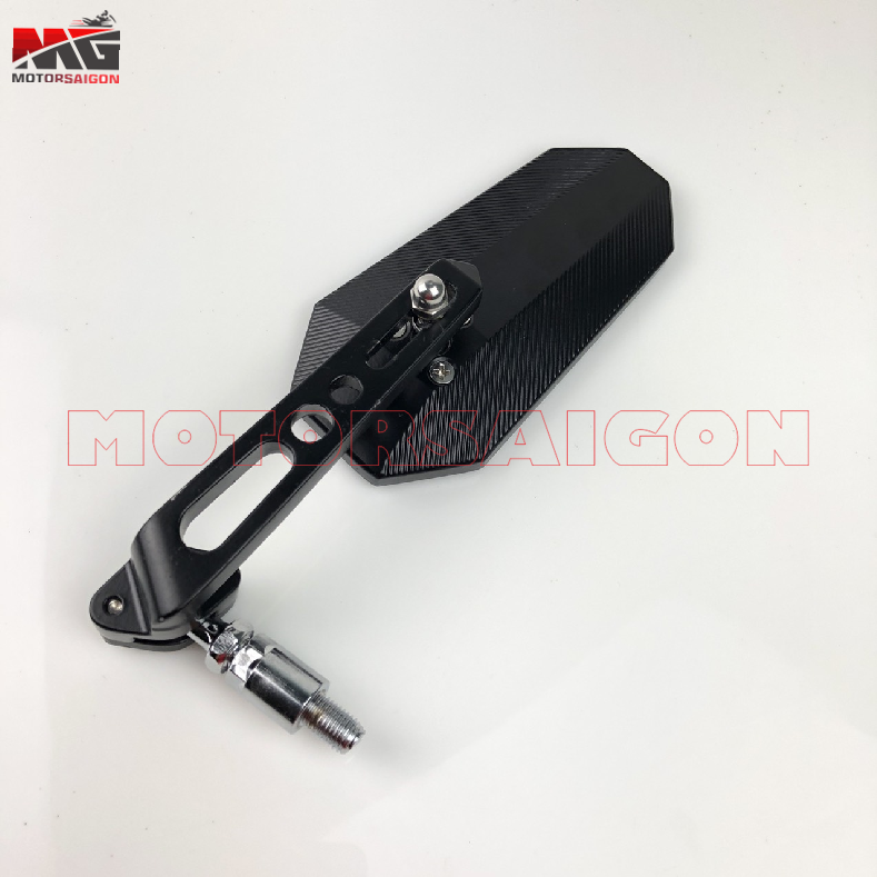 [HCM]Gương xe máy  kiếng chiếu hậu  HS1 nhập khẩu cao cấp dùng cho xe SH Vario Exciter...và các loại xe khác bên trái màu đen