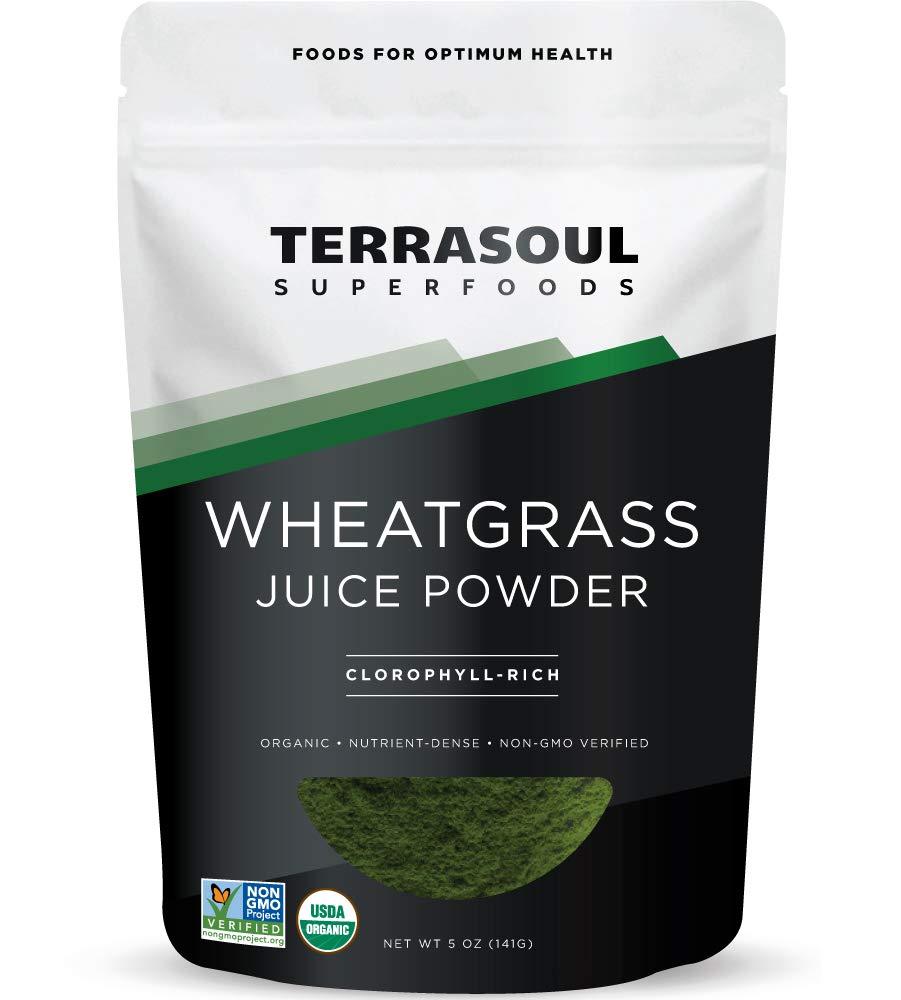 Terrasoul Superfoods Organic Wheat Grass Juice Powder, 5 Ounces