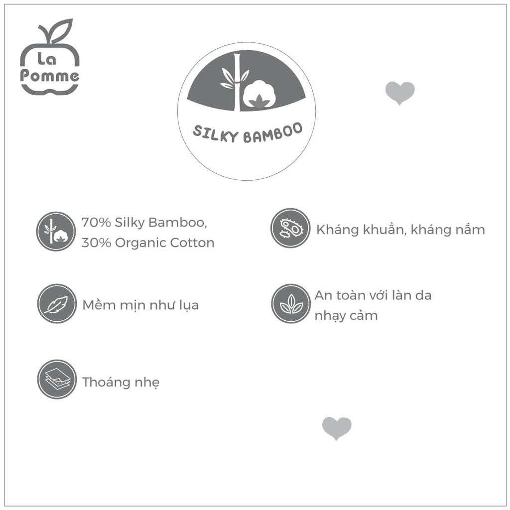 K003 Khăn La pomme đa năng sợi tre lụa (120x120) - Cá heo/Funny goose (khăn cho bé)