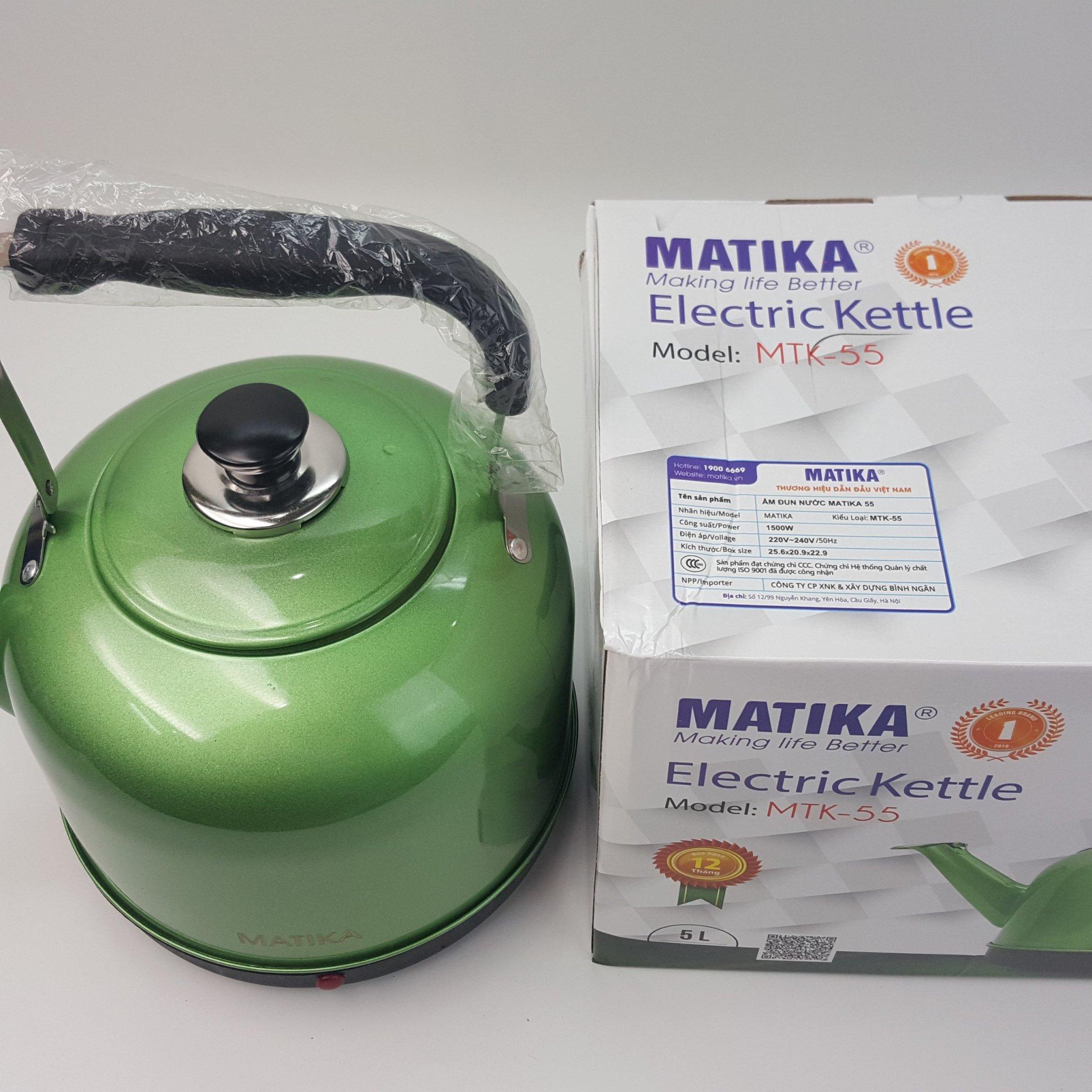 Ấm đun đế liền 5L Matika MTK-55